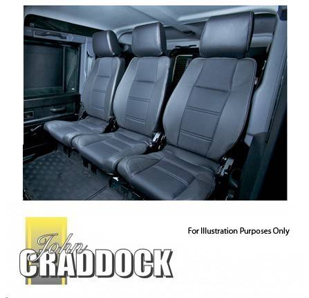 Prem H/B 2ND Row Seat - Full Set Black Leather