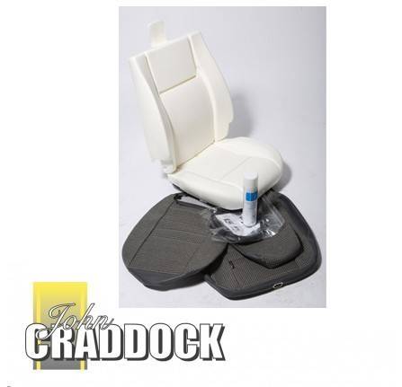 Front Outer Seat Retrim Kit Moorland 90/110 <2007 Single Seat Foam Covers Pins Beading and Glue