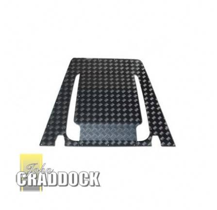 Puma Full Bonnet Black Delux Chequer Plate Kit 1 Piece 3mm Including Fittings. Black Powder Coated