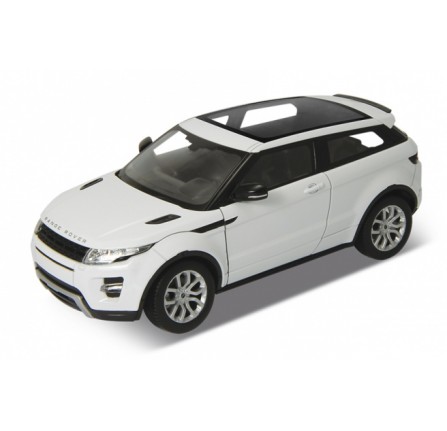 Welly Diecast Model - Land Rover Evoque White Opening Front Doors and Bonnet Scale 1:24