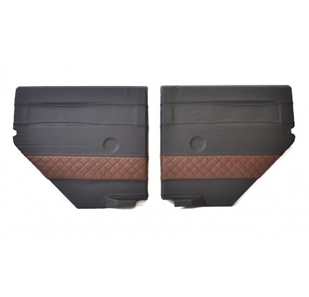 Door Trim Cover Kit 2ND Row Pair Defender - Dxs Leather - Be