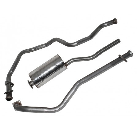 Series 3 SWB 2.25 Diesel Stainless Steel Exhaust System Front Pipe/Link Pipe/Rear Silencer