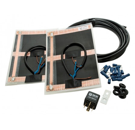 Defender Heated Mirror Kit - Pair Of Heating Elements Inc Relay and Wiring. Switch Not Included