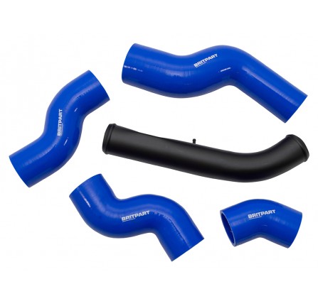 D2 TD5 Silicone Intercooler Hose Kit with Pipe