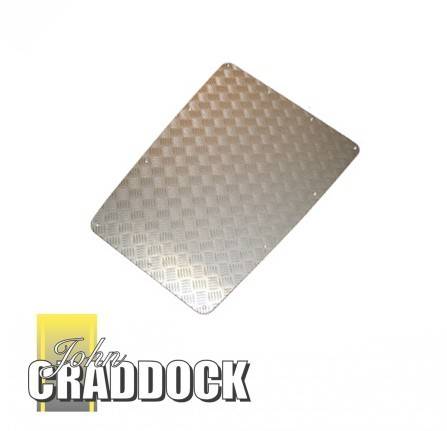 Chequer Plate Bonnet Silver Kit 3mm Inc Fixings Anodised Boxed Kit