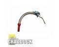 FILLER SPOUT STEEL FLEXIBLE PLATED 400mm LONG 17mm OUTLET