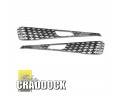 3mm WING TOPS CHEQUER PLATE SILVER 90/110 PER PAIR LHD