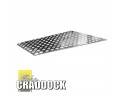 CHEQUER PLATE BONNET SILVER KIT 3mm INC FIXINGS ANODISED  BOXED KIT
