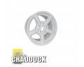 16X8 WHITE ZU LAND ROVER ALLOY WHEEL 38MM OFFSET
