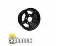 16X7 BLACK MATT ZU LAND ROVER ALLOY WHEEL 11MM OFFSET