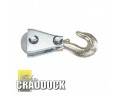 LIGHTWEIGHT PULLEY BLOCK FOR USE WITH WINCHES UPTO 4500lb MAX ROPE DIA 6mm