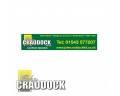 JOHN CRADDOCK LTD CAR WINDOW STICKER APPROX 23cm X 5cm (9 x 2 inch)