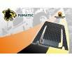 PUMA FULL BONNET BLACK DELUX CHEQUER PLATE KIT 1 PIECE 3mm INCLUDING FITTINGS. BLACK POWDER COATED - Click to Zoom