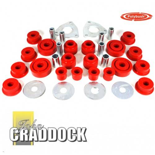 GAL101 Polybush Complete Bush Kit Red Defender 90/1110 94 on
