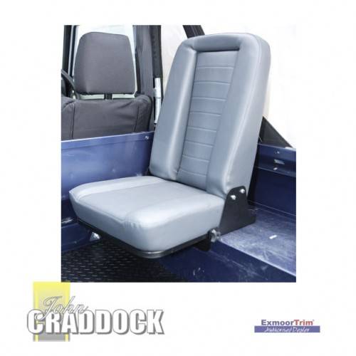 EXT054OBC Inward Facing Fold up Rear Seat in Outlast Black Canvas