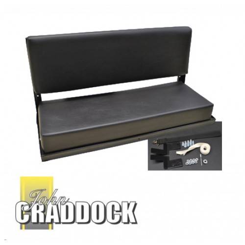 320737 Rear Bench Seat Black Vinyl Assembley Defender/Series 2 Seater
