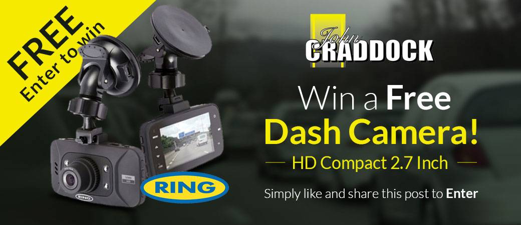 Win a Dash Camera - Free To Enter on John Craddock Social Media