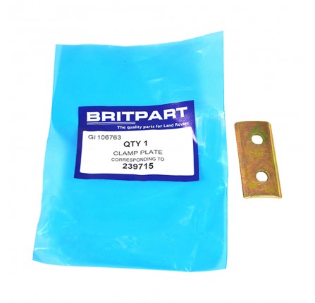 Plate for Rubber Strap on Exhaust Bracket