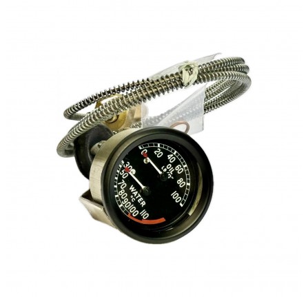 Genuine Duel Oil Pressure and Water Temperature Gauge with Land Rover Logo to Be Used with JC840 Or JC841