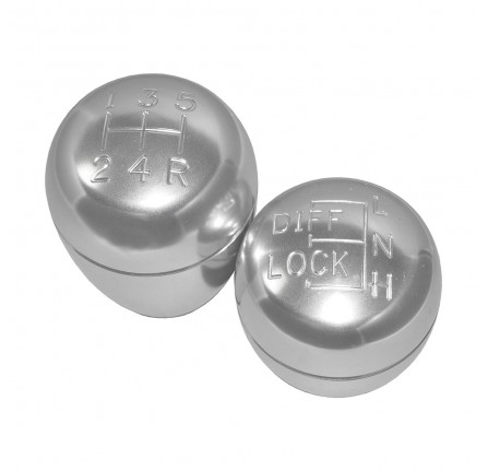 Alloy Gear Knob Set for Land Rover Defender with R380 Gearbo x