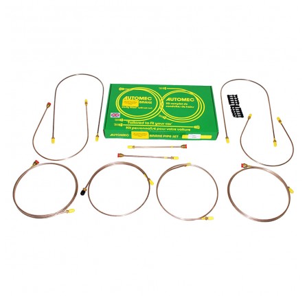 Brake Pipe Set Series 3 SWB RHD - Dual Line System - to Early 1980
