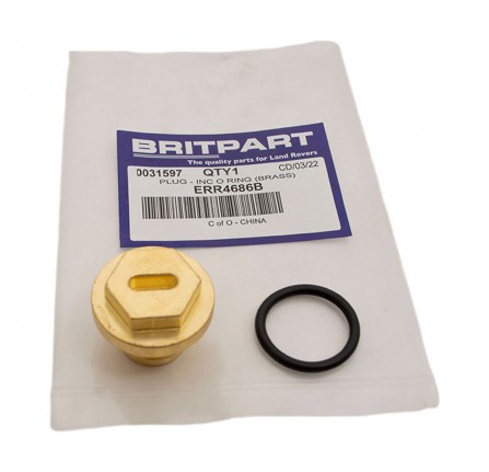 Brass Filler Plug Radiator 90/110 to TA976035. Discovery 1. P38 Petrol and Rrc. and 109 V8