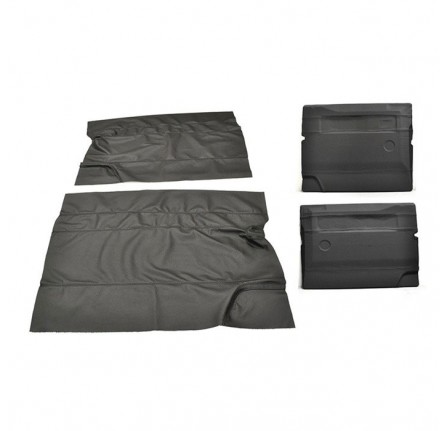 Door Trim Cover Kit Front Pair Defender - Xs Vinyl - Black S