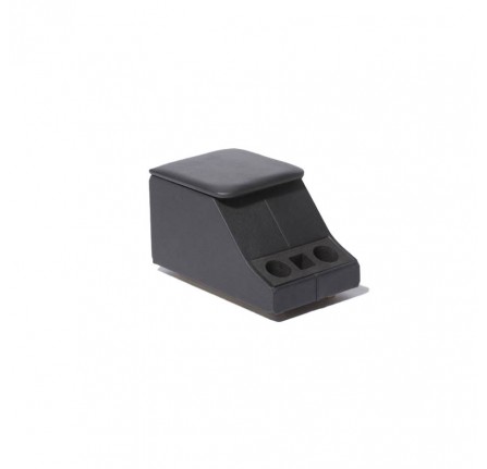 Exmoor Trim Cubby Box Defender Dark Grey Vinyl Defender with Cup Holder