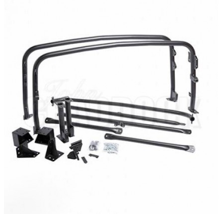 Xs Heavy Duty Hood Frame and Seatbelt Mounting Kit Black Powder Coated 45mm Seamless Tube