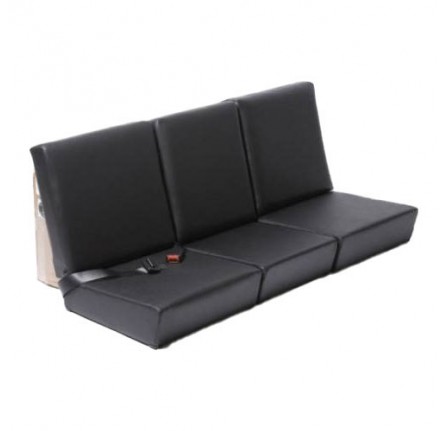 Plain Outer Seat Backrest Black Vinyl Bolt Type Fixing Bolt Type Fixing