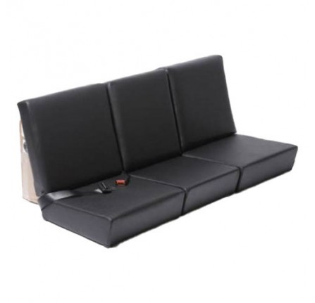 Standard Front Outer Seat Base Dark Grey Vinyl