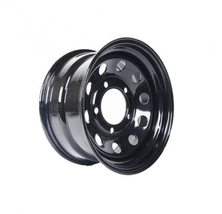 8X16 Black Modular Steel Wheel 5/165 ET0 5/165 Load Rating 1050KG