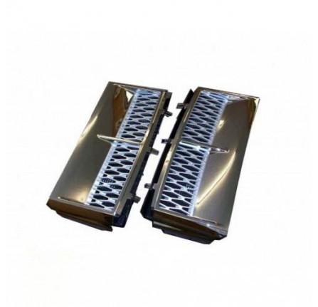 Chrome and Silver Side Vents Pair Range Rover L322 2006-2008