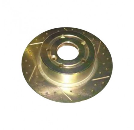Terrafirma Drilled & Grooved Brake Discs X2 Rear P38 95-02 & Discovery 2