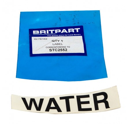 Military Black Water Decal