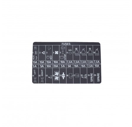 Genuine Label Details Fuse Box from FA424038 to HA705856