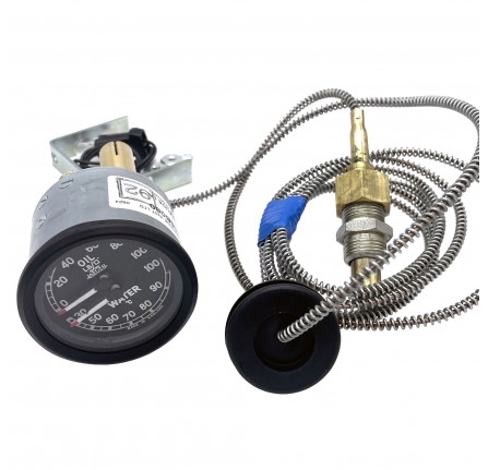 Combined Oil and Water Temperature Gauge. Capillary Type with Instructions. See JC841 and JC840 Fittings for Oil Gauge