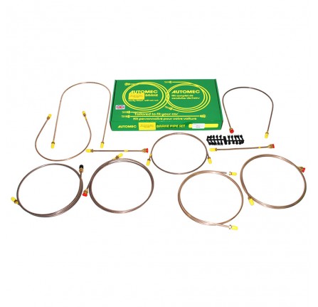 Brake Pipe Set Series 3 SWB LHD - Dual Line System - to Early 1980