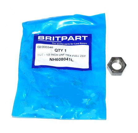 Nut 1/2 Inch Unf Various Applications