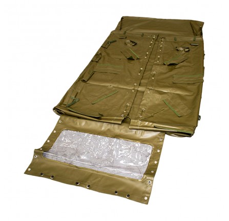 Military Wolf 110 Green Pvc Hood