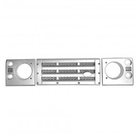 Kbx Defender Grille & Lamp Set - Indus Silver