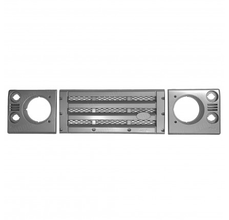 Kbx Defender Grille & Lamp Set - Brunel Silver Grey