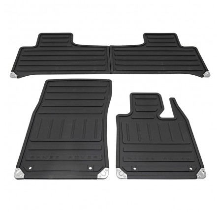 Rubber Floor Mat Set Range Rover L322 (2010 on) (from AA328728) 4 Pieces RHD