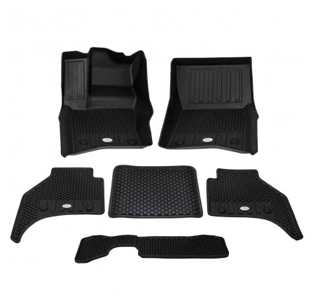 Genuine Deep Sided Rubber Mats with 3RD Row Set LHD