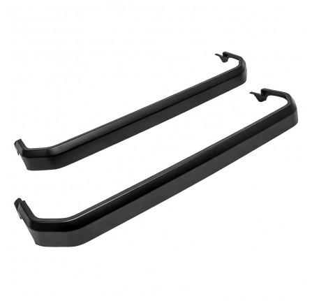 Side Step Covers 90 Smooth Satin Black