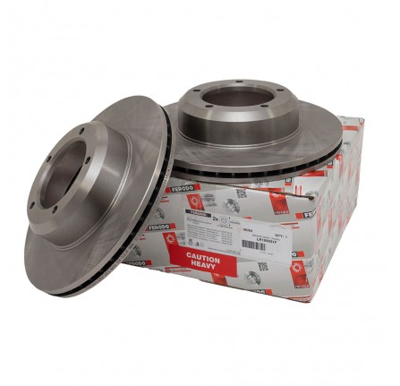 Ferodo Brake Disc (Pair) Vented Front Range Rover Classic 1990 on and Discovery 1