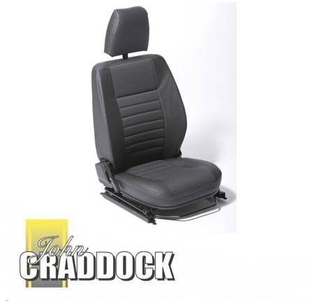 L/H Front Outer Seat Dark Grey Vinyl 90/110 If You Require Heaters Or Lumbars Add to Order They Cannot Be Fitted After Manufacture