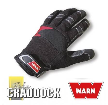 Large Warn Winching Gloves - Kevlar Reinforcement