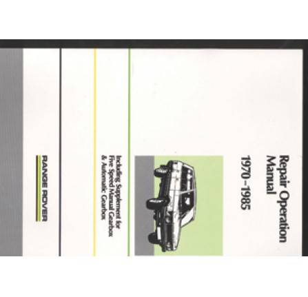 Workshop Manual Range Rover 1970-85 Genuine.