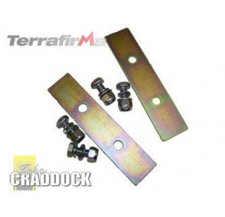 Terrafirma Rear Coil Spring Retaining Plates Defender 110/130 Only